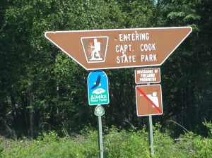 Most signs in Alaska are used for target practice.