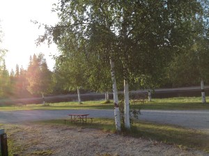 Our spot at River's Edge on the Chena River in Fairbanks
